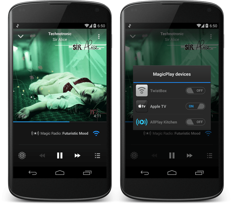 Magic Radio for Android can now AirPlay to your Apple TV
