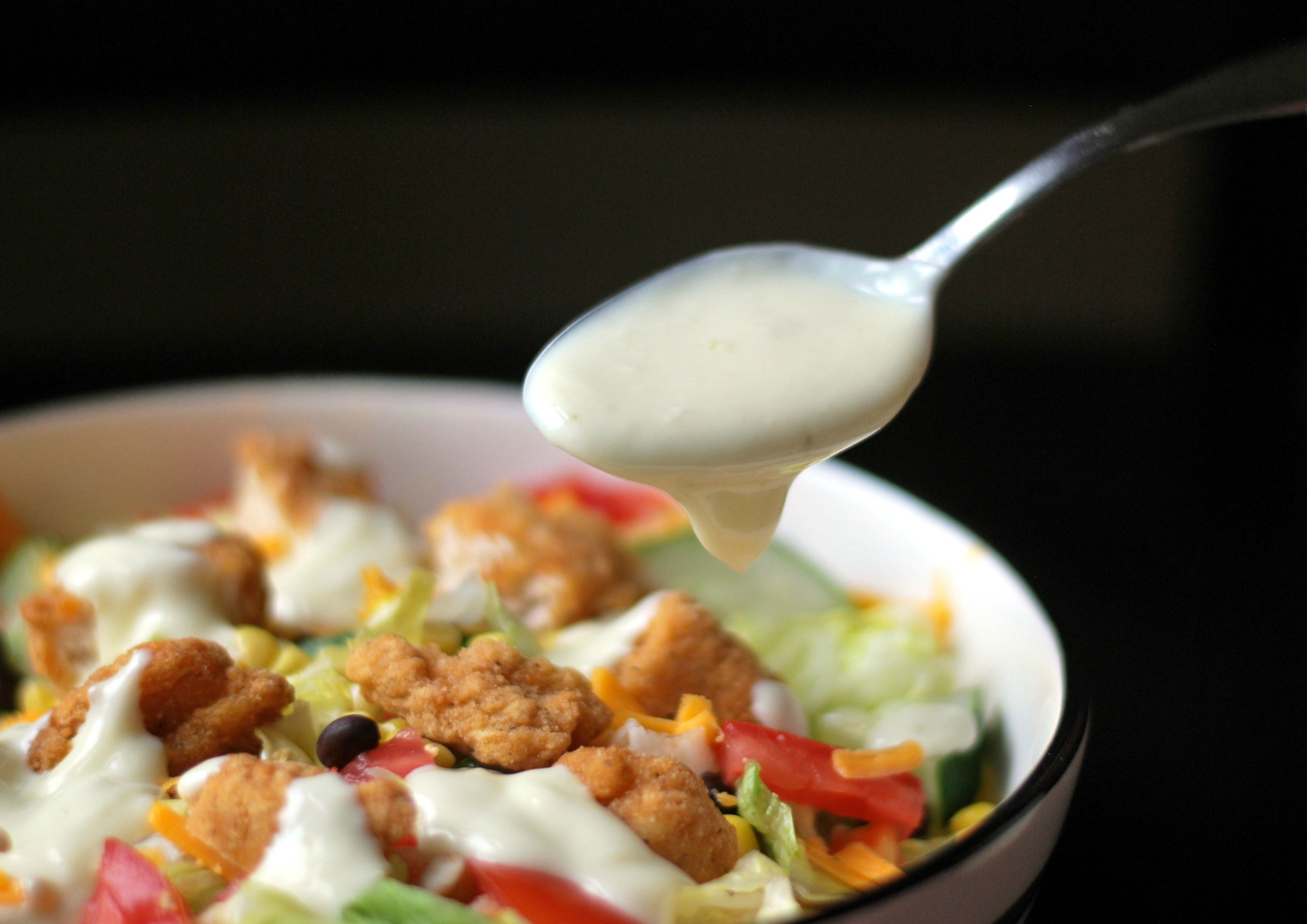 Crispy Chicken Salad with Creamy HoneyLime Dressing Aunt Bee's Recipes