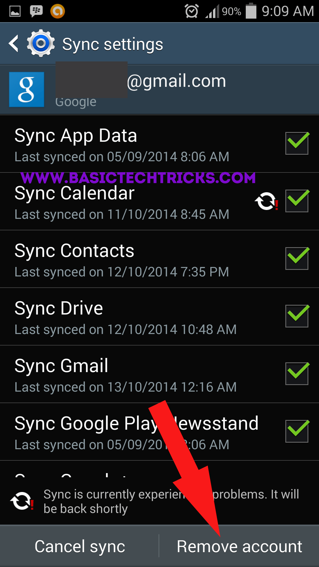 Tecktricks How To Sign Out From Google Play Store in