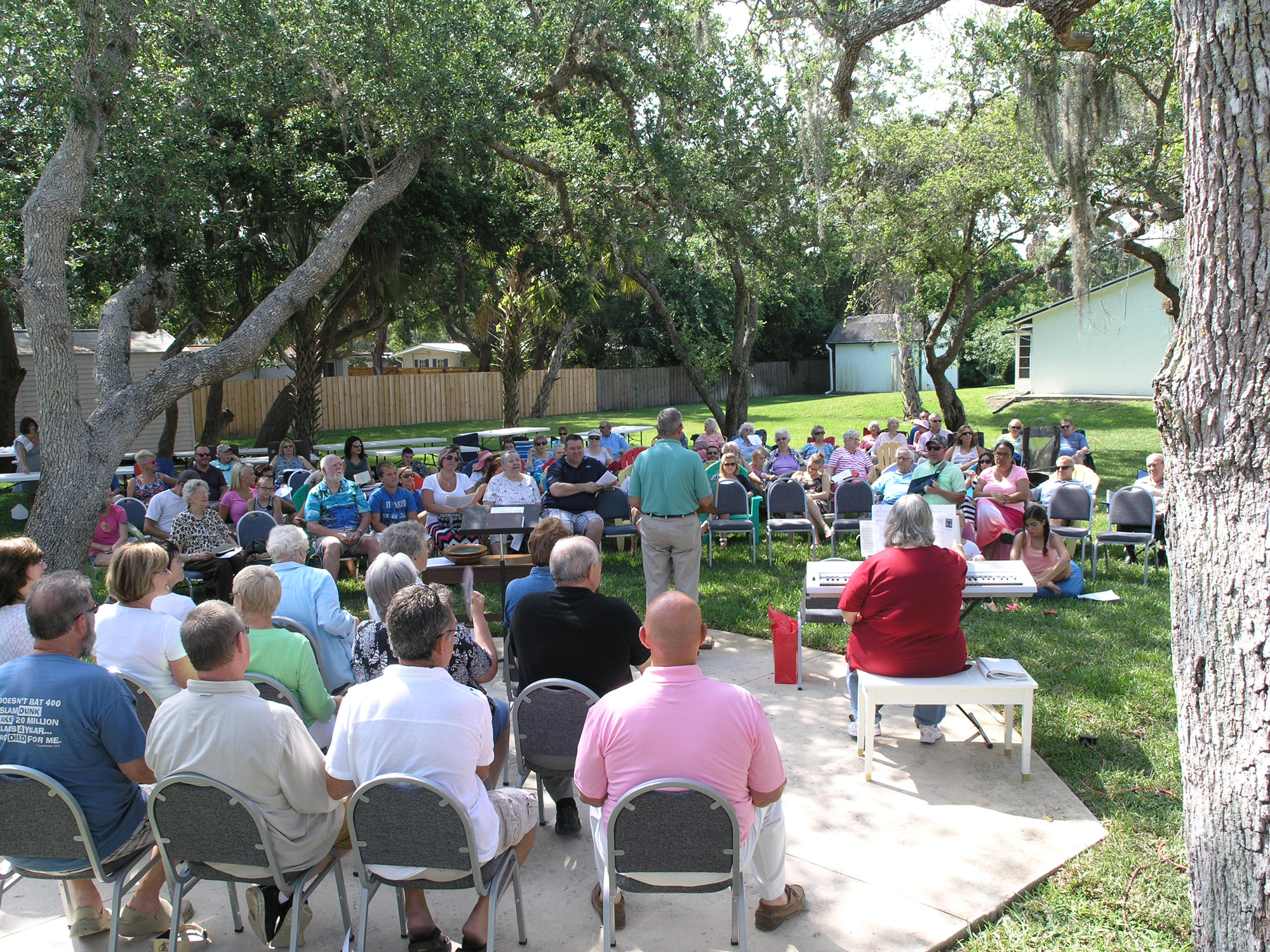 Memorial Day Service Outdoors Beachside Baptist Church