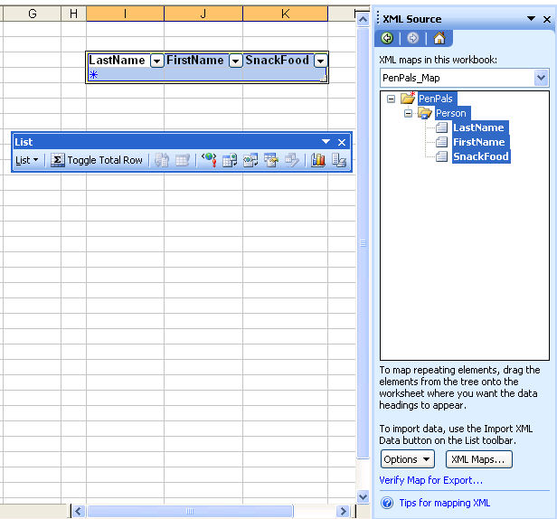 LIS 600 HandCoding Excel XML
