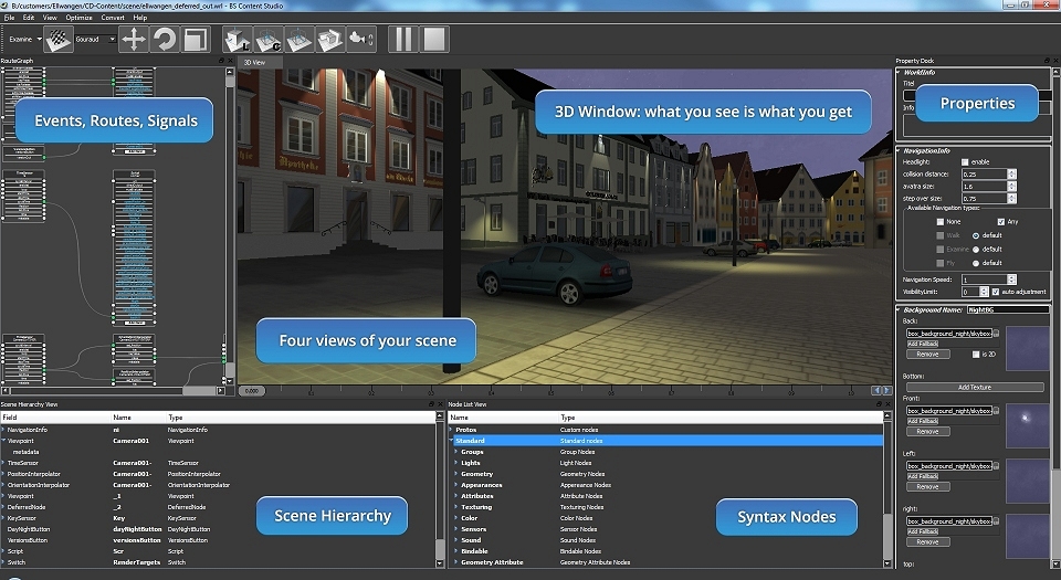 BS Content Studio 3D Authoring tool based on 10 years of components