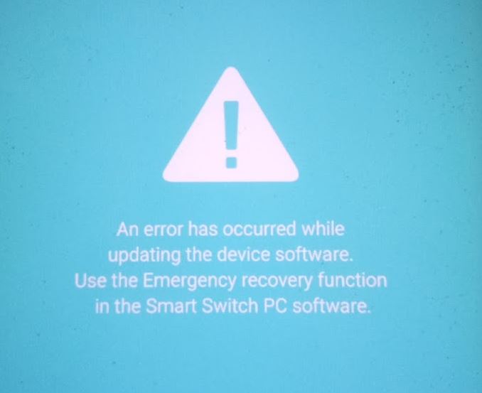 FIX An Error Has Occurred While Updating The Device Software on any