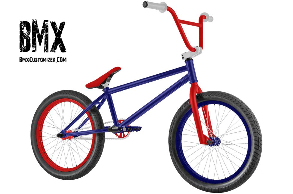 Red white and blue american flag bmx bike