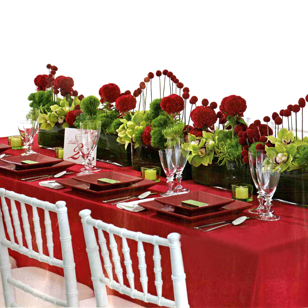 Best Wedding Planing Red Wedding Reception Decoration