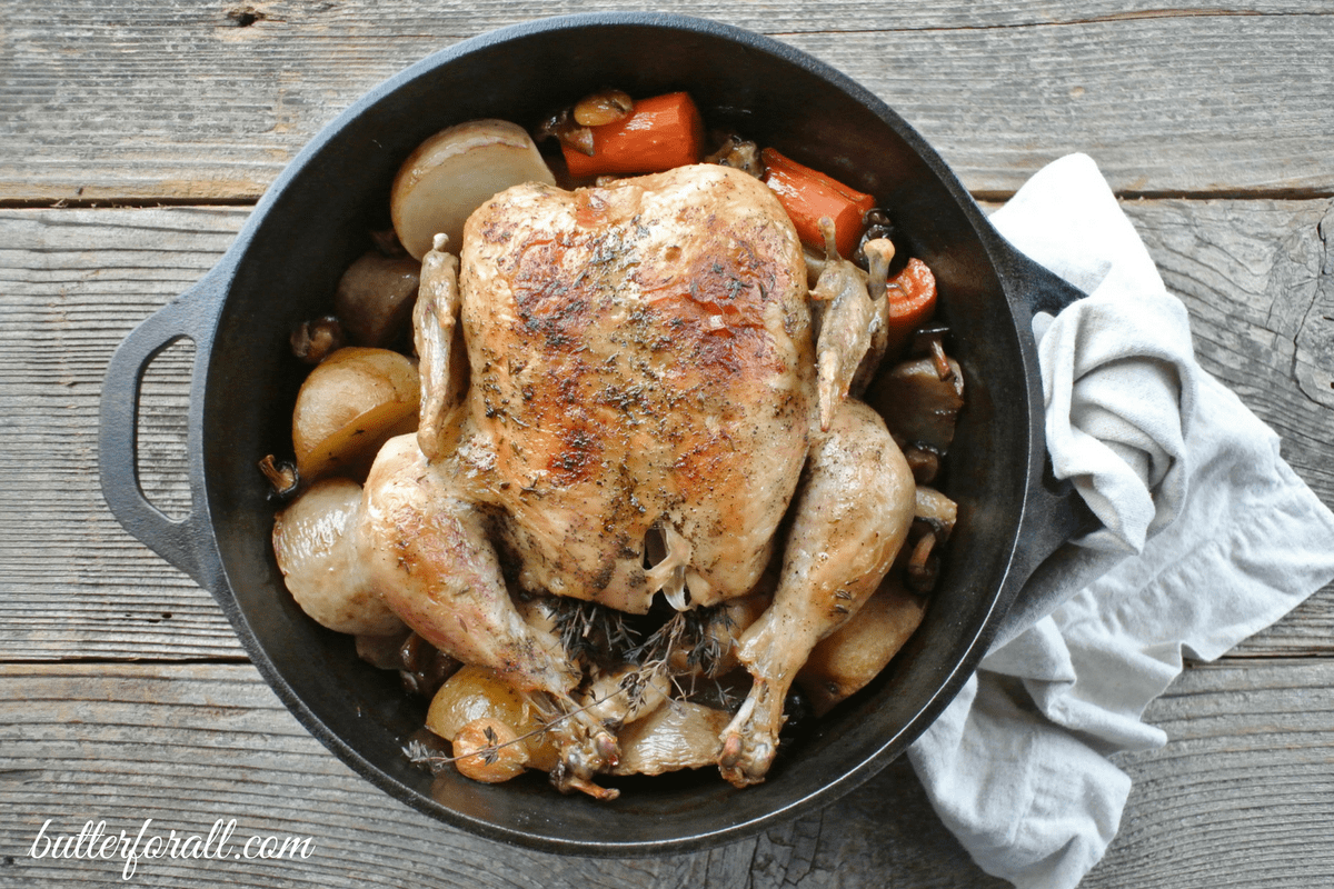 This dutch oven (affiliate link) whole chicken recipe really is pretty simple. Dutch Oven Whole Chicken With Root Vegetables And ...