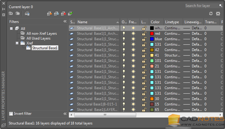 Working with XREF Controlling Appearance CADnotes