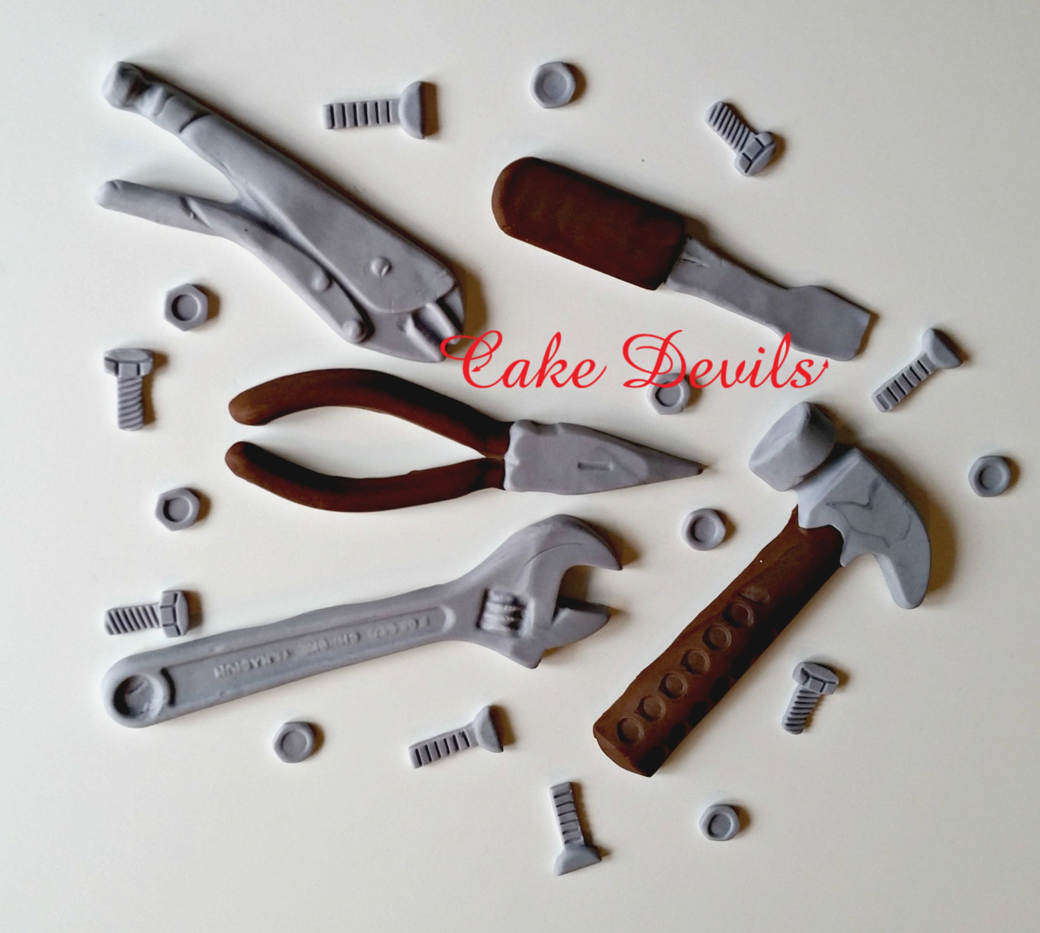 Tools Cake Toppers, Tools Cake Decorations, Fondant tools, Toolbox Cake