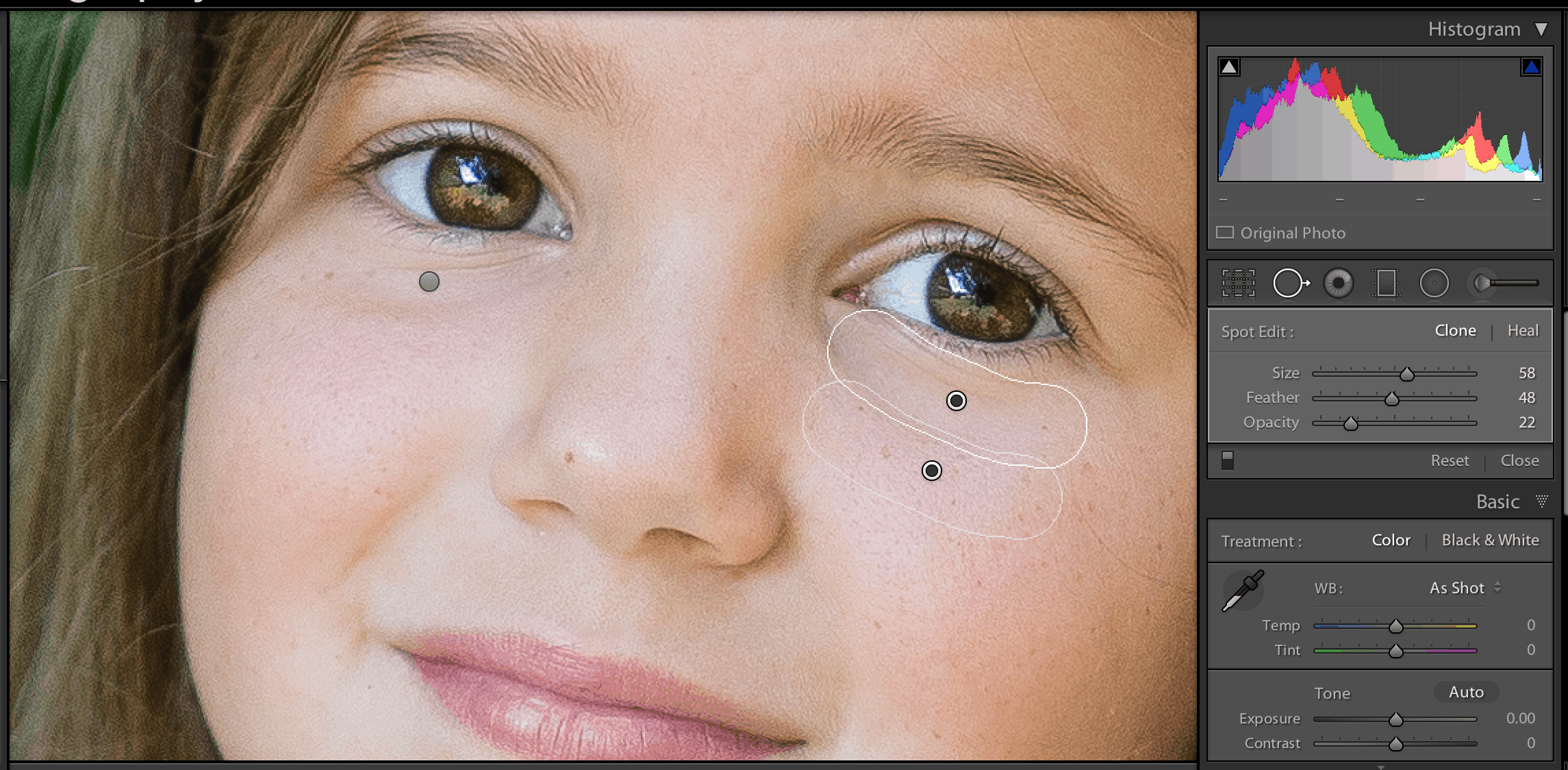 How to Brighten Eyes in Lightroom With One Simple Trick