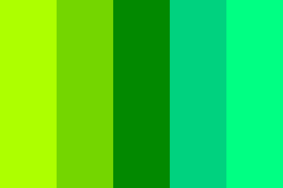 shades of green