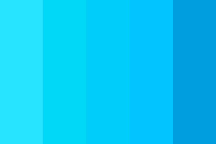 Blue Transition Color Palette