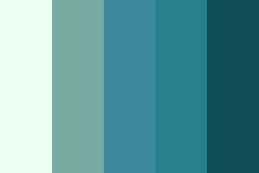 GreenBlue Larimar Color Palette