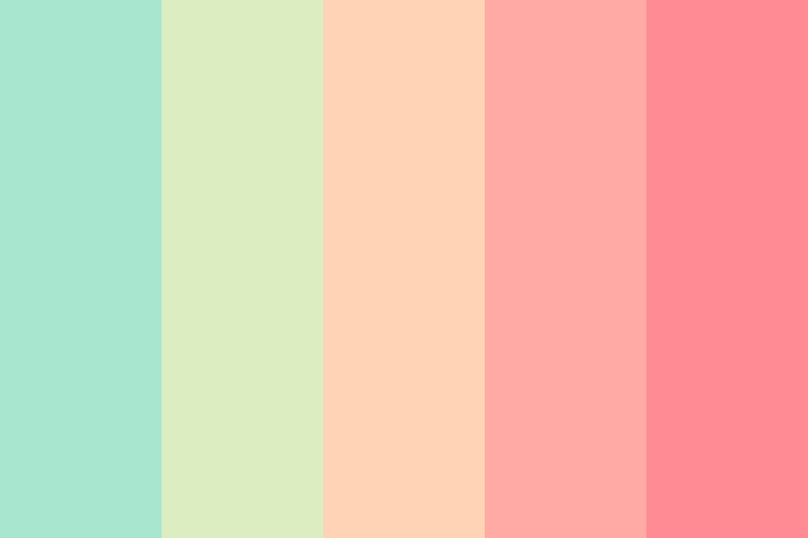 pastel rainbow Color Palette