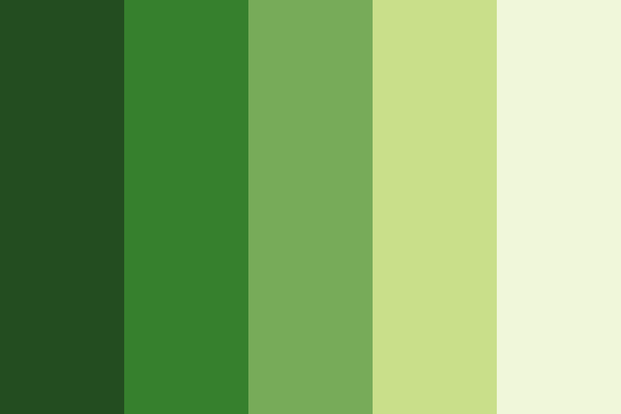 Parrot Green Color Palette