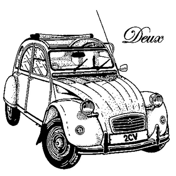 2CV Coloriage 2cv en Ligne Gratuit a imprimer sur COLORIAGE TV