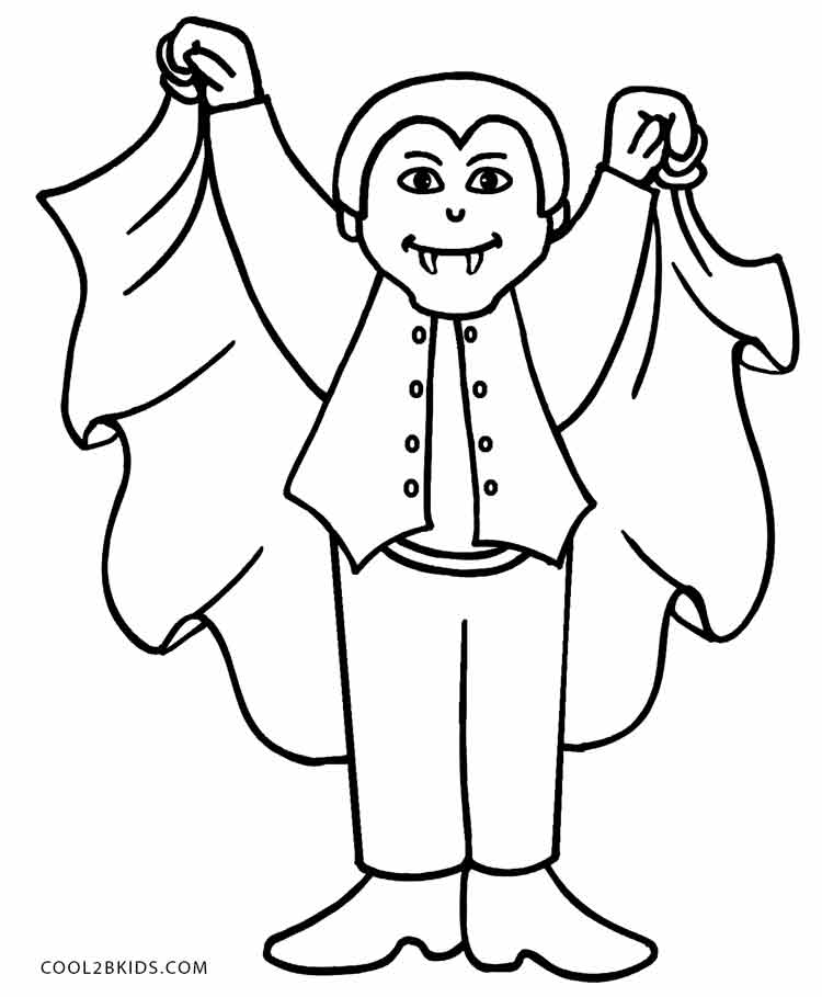 Printable Vampire Coloring Pages For Kids Cool2bKids