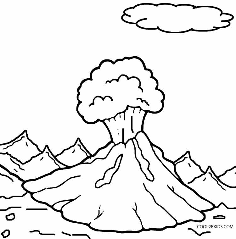 Printable Volcano Coloring Pages For Kids Cool2bKids
