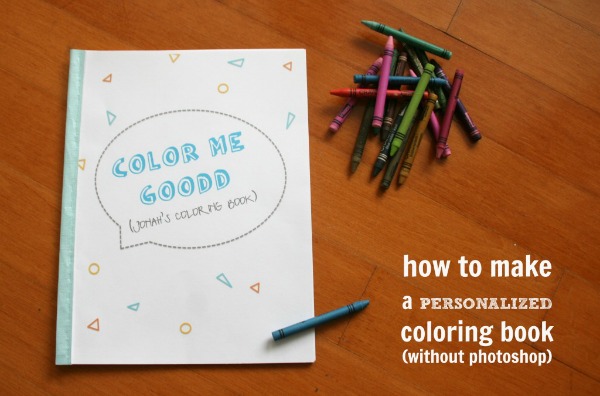 Personalized Coloring Books {coloring pictures} C.R.A.F.T.