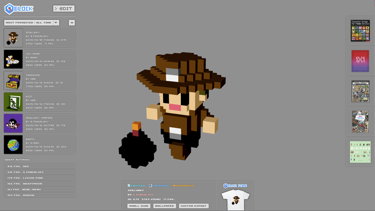 QBlock // 3D Pixel Game Engine [WebApp, Flash, Games] 3d