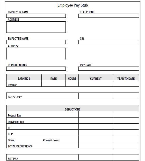 62+ Free Pay Stub Templates Downloads Word, Excel, PDF, Doc