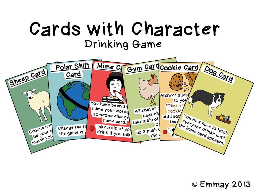 Cards with Character (Drinking Game)