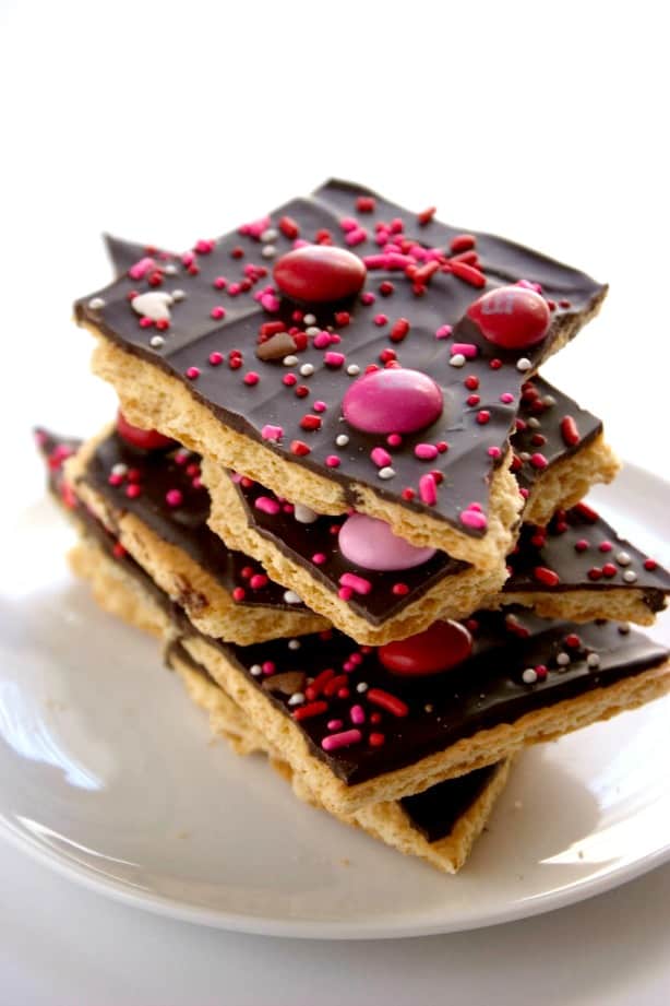 Valentine's Day Chocolate Bark Recipe Crunchy Creamy Sweet