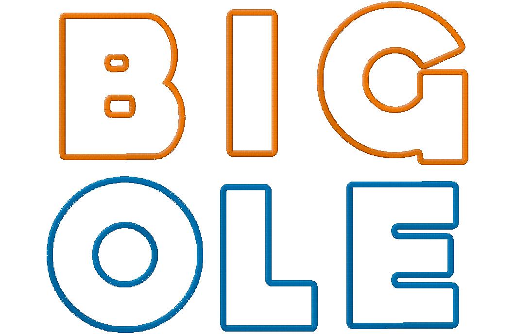 Free Embroidery Font Week Big ‘Ole Applique Monogram
