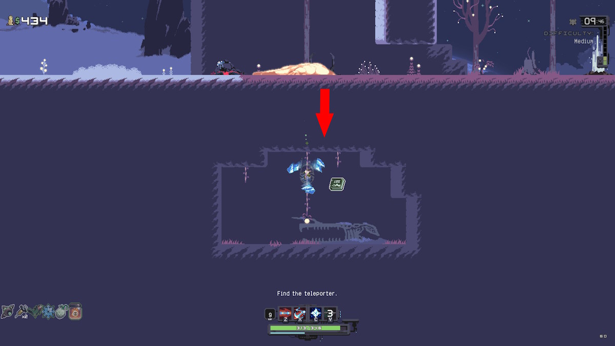 get environmental logs risk of rain returns go down here