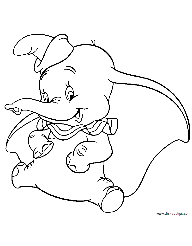 Dumbo Coloring Pages