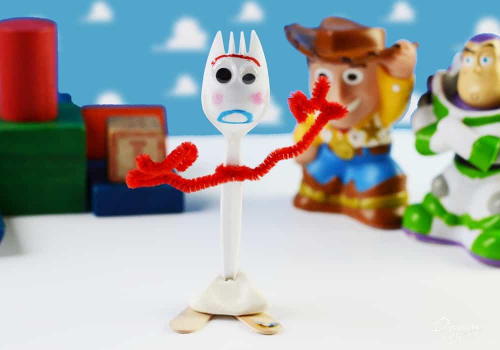 DIY Forky Toy Story 4 Craft Perfect for kids to make!