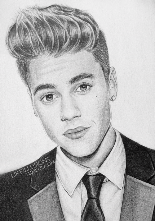 Justin Bieber Drawing, Pencil, Sketch, Colorful, Realistic Art Images Drawing Skill