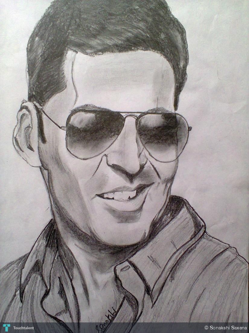 Akshay Kumar Drawing, Pencil, Sketch, Colorful, Realistic Art Images Drawing Skill