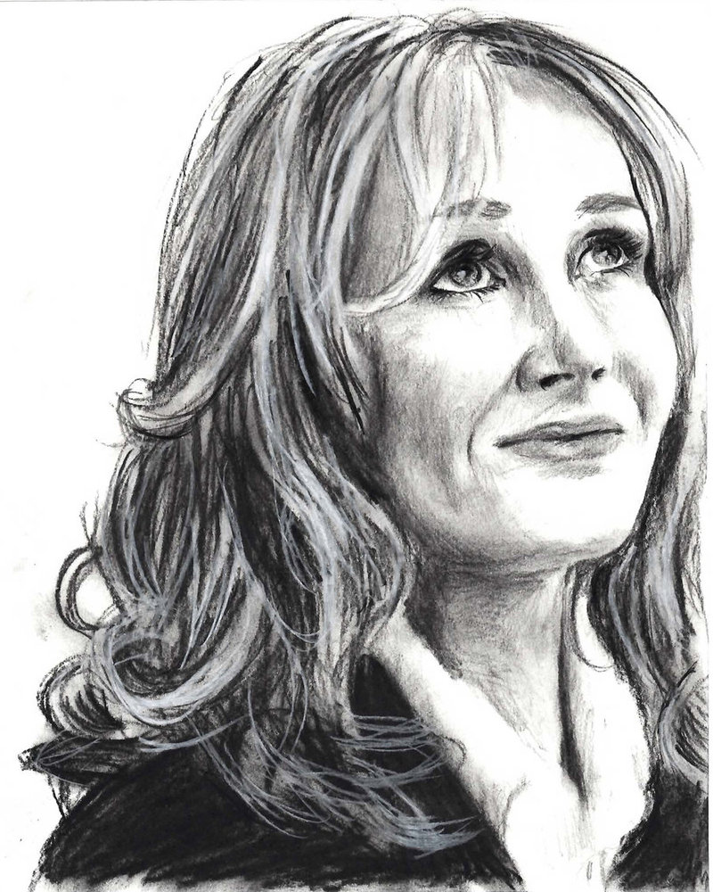 J K Rowling Drawing Picture Drawing Skill