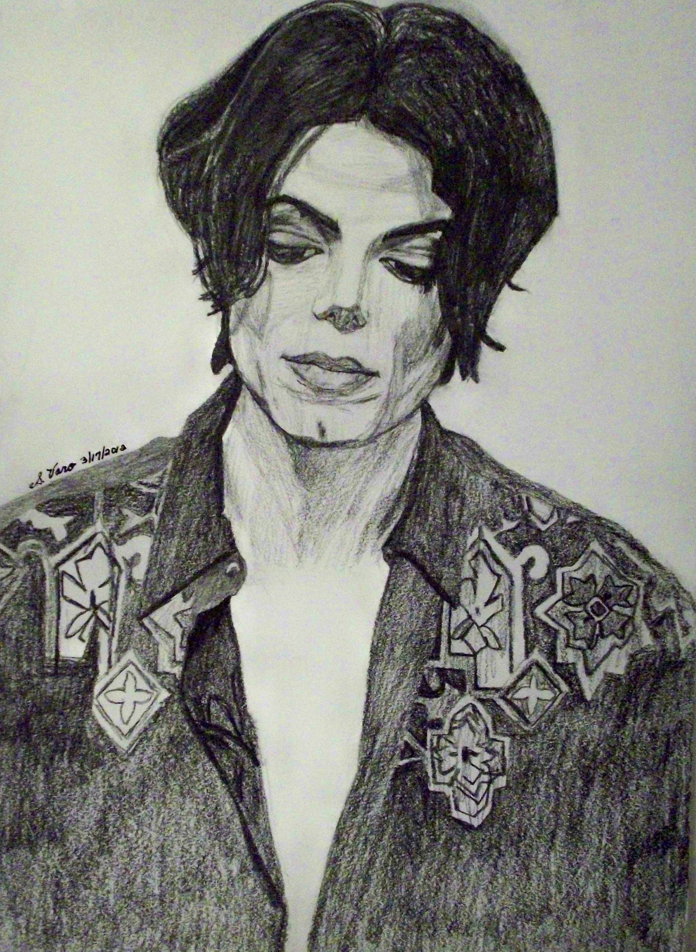 Michael Jackson Drawing, Pencil, Sketch, Colorful, Realistic Art Images Drawing Skill