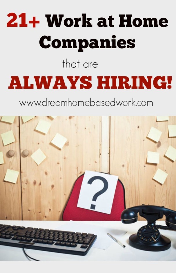 21+ Legitimate Work from Home Companies That Hires