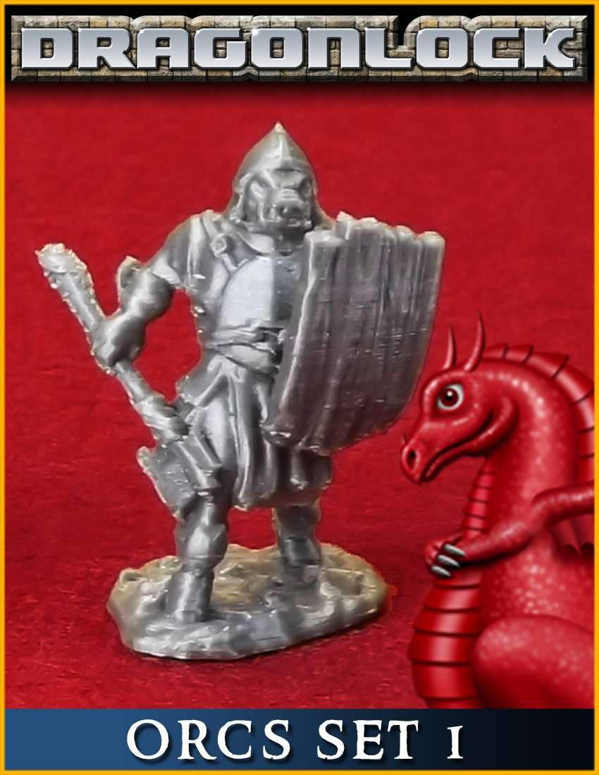 DRAGONLOCK MINIATURES Orcs Set 1 Fat Dragon Games