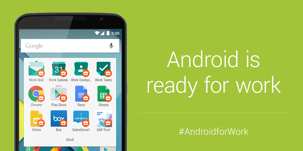 Google Announces Android for Work Program, Makes Android