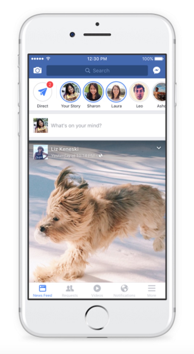 Facebook App Gains InApp Camera With Effects, Facebook
