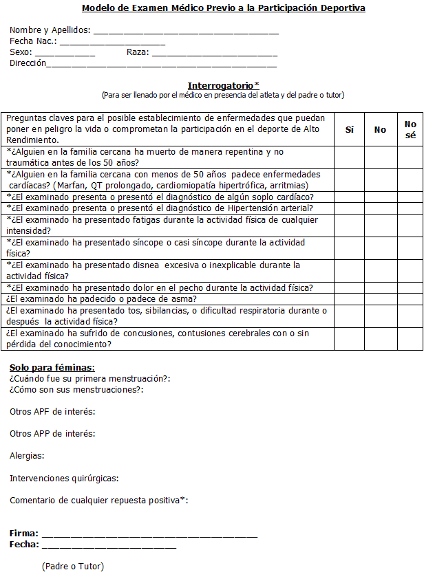 formato de examen medico modelo de examen m 233 dico