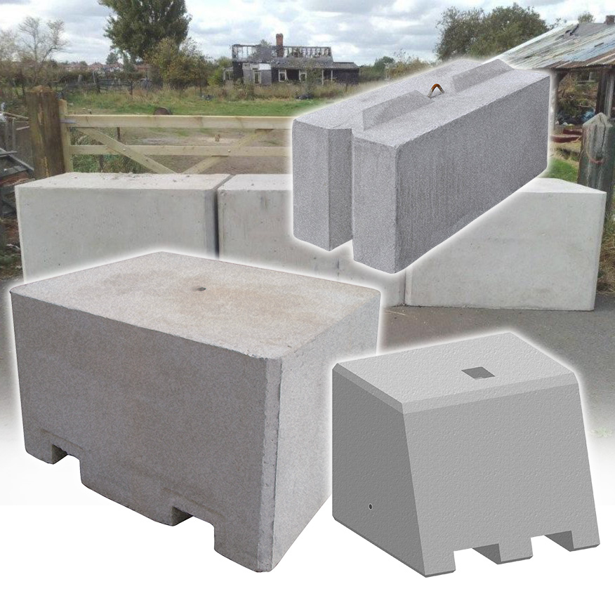 Precast Concrete Security Barriers, Jersey Barriers