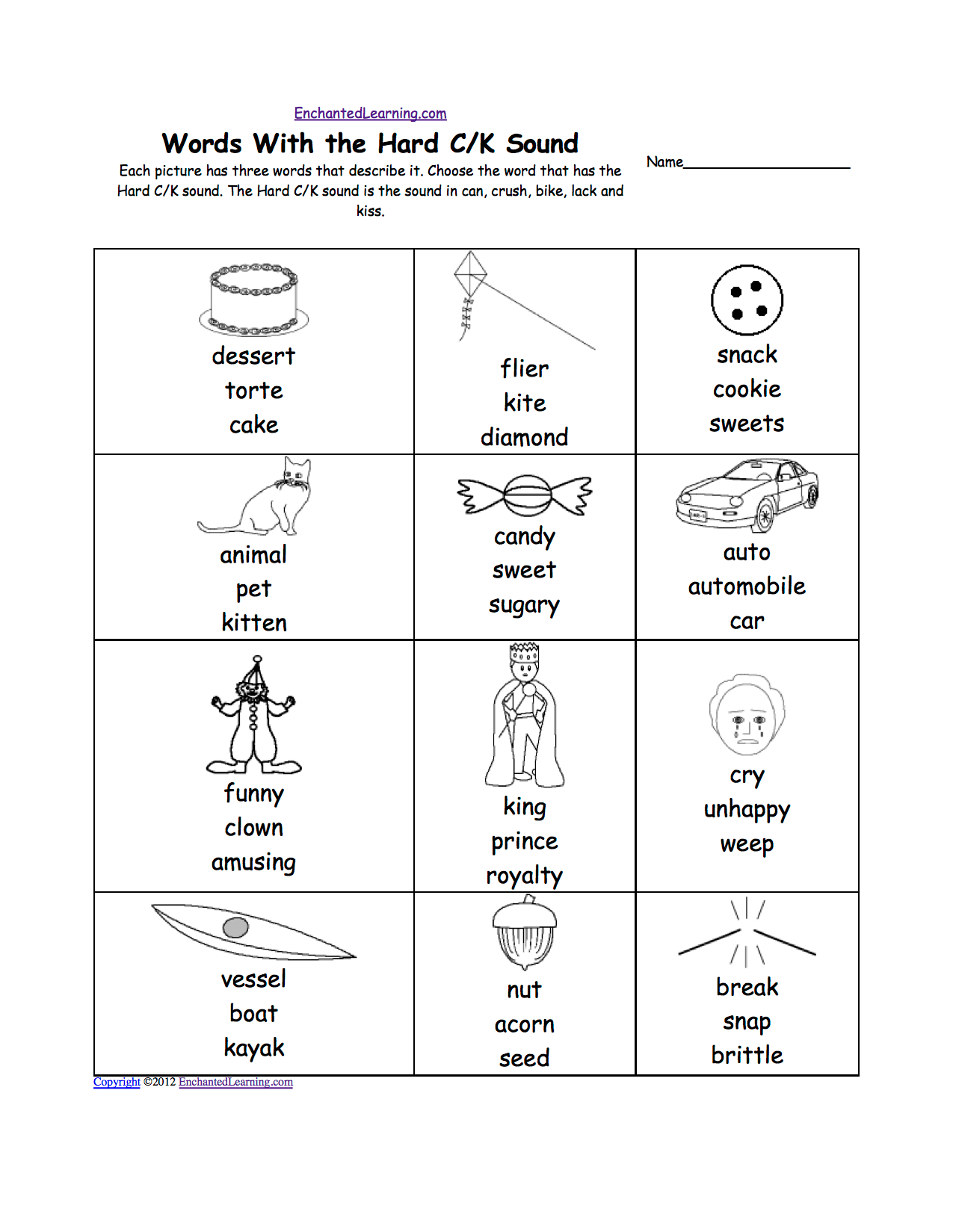 Phonics Worksheets Multiple Choice Worksheets to Print