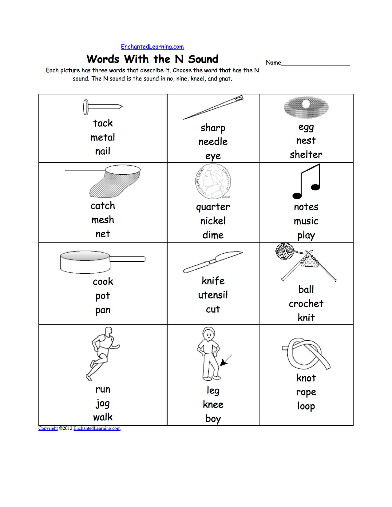 Letter N Alphabet Activities at