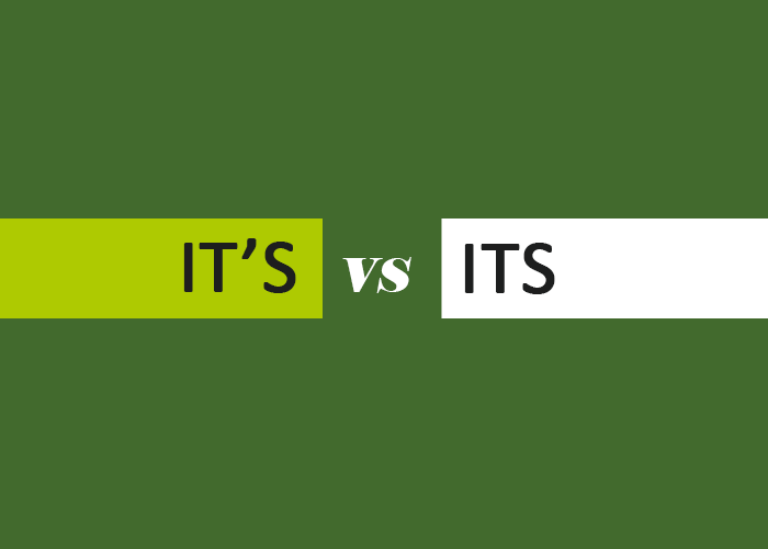 It’s vs. Its