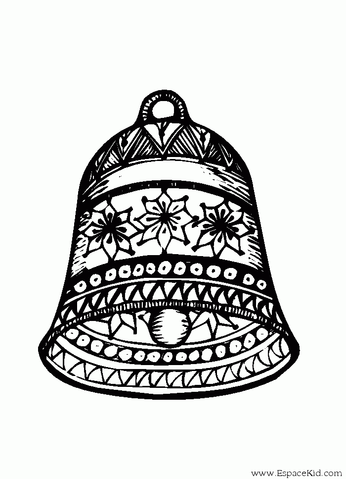 Dessin De Cloche Coloriage cloches de Pâques