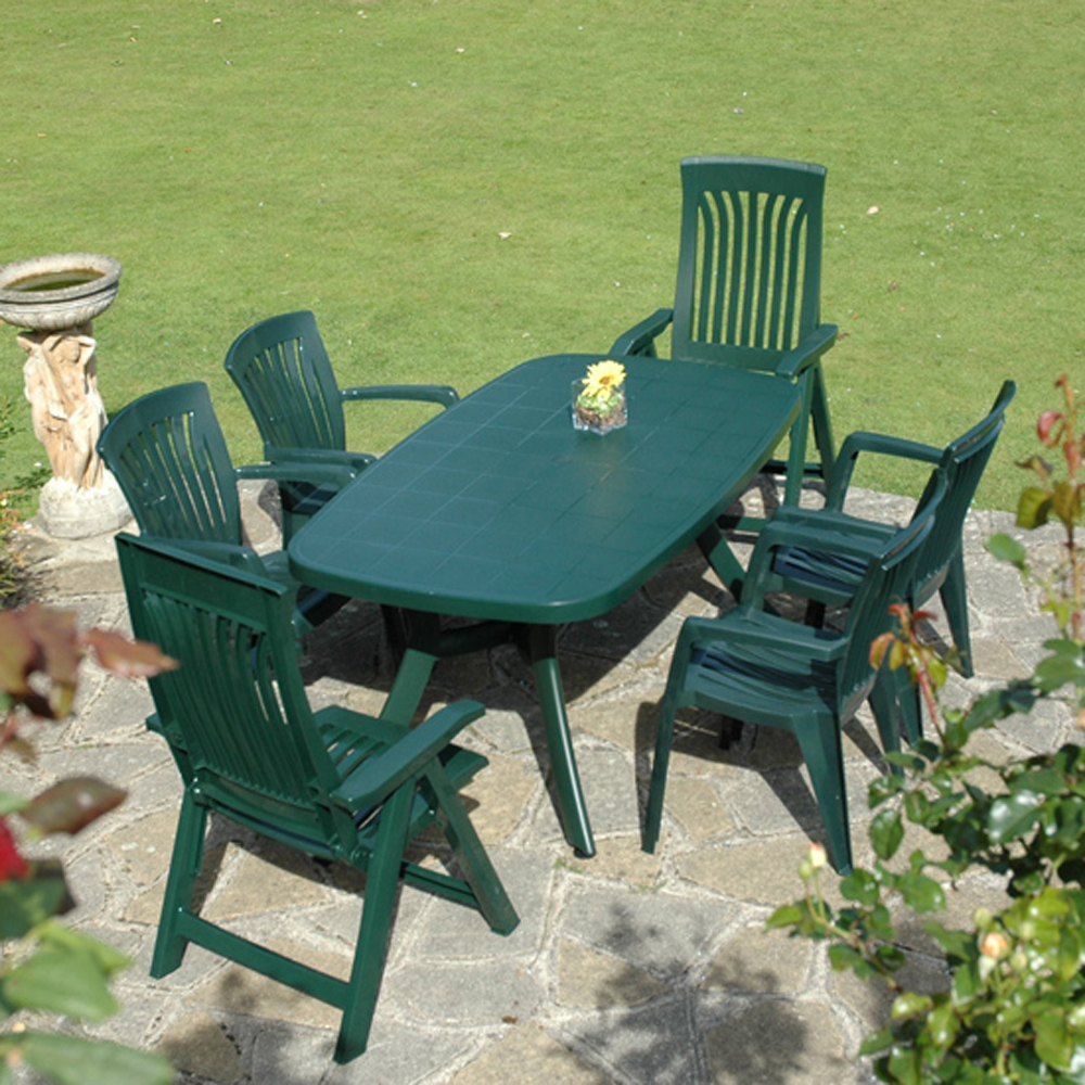 Toscana 165 table plain green Europa Leisure (UK)