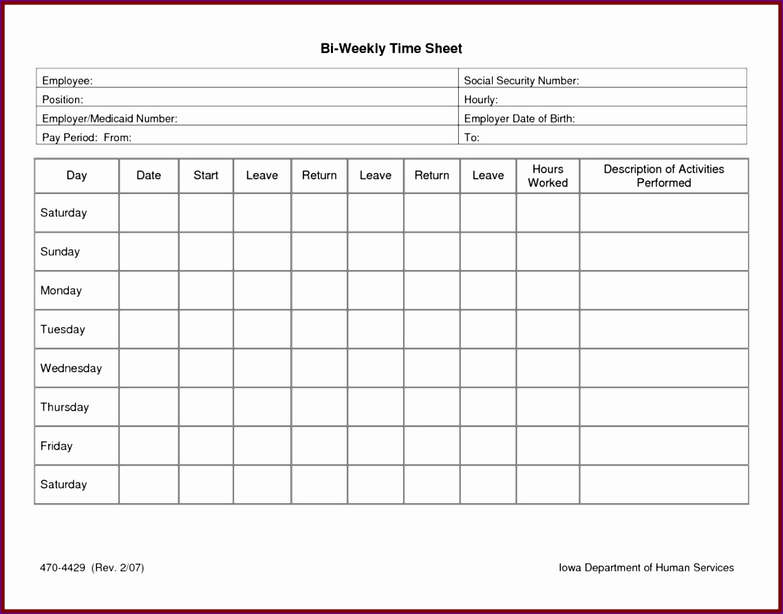 10 Excel Timesheet Template for Multiple Employees Excel Templates