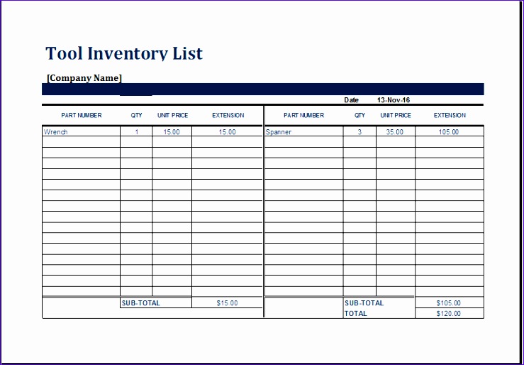 10 Personal Collection Inventory Excel Templates