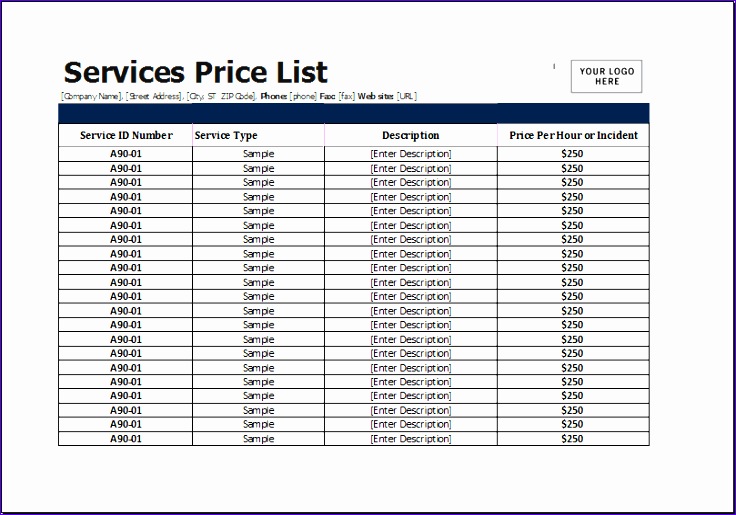 8 Product Price List Sales Report Template Excel Templates Excel