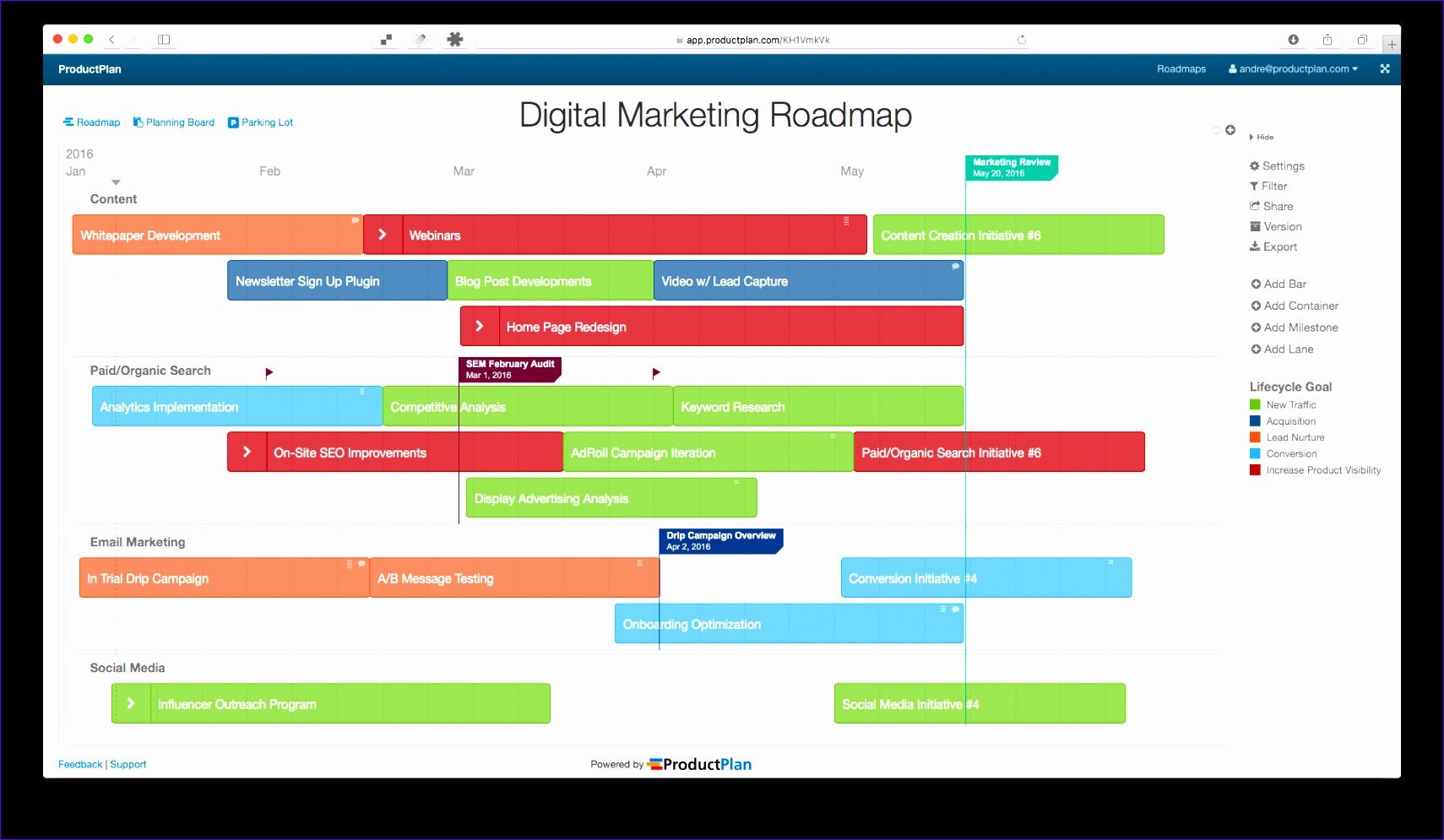 8 Roadmap Template Excel Excel Templates
