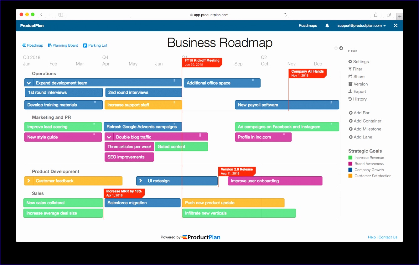 8 Roadmap Template Excel Excel Templates